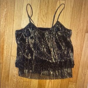 Black and Gold Women's Top